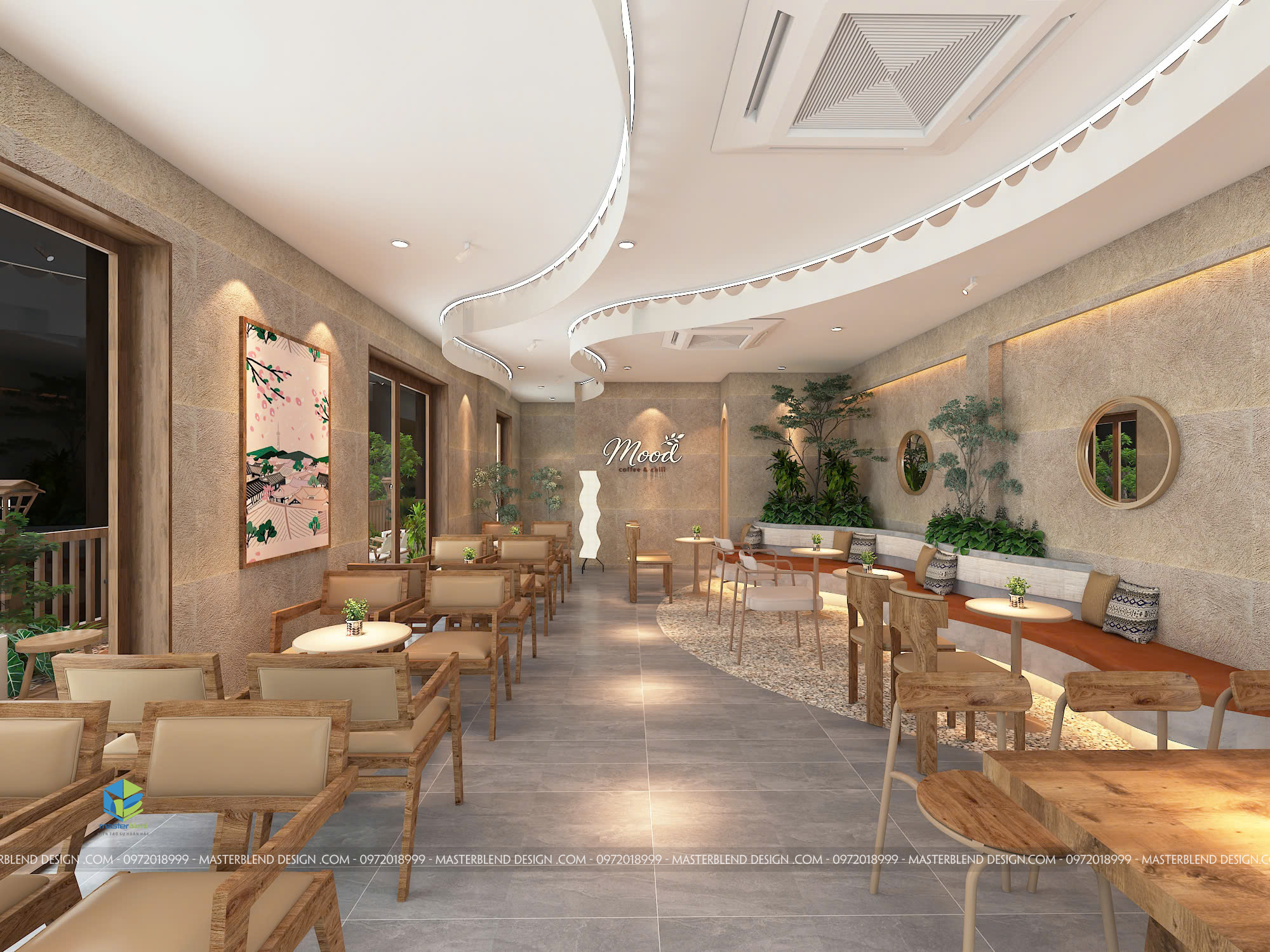 Thiết Kế Cafe Mood Văn Khê Hà Đông – Đỉnh Cao Phong Cách Hiện Đại Hoà Quyện Tự Nhiên