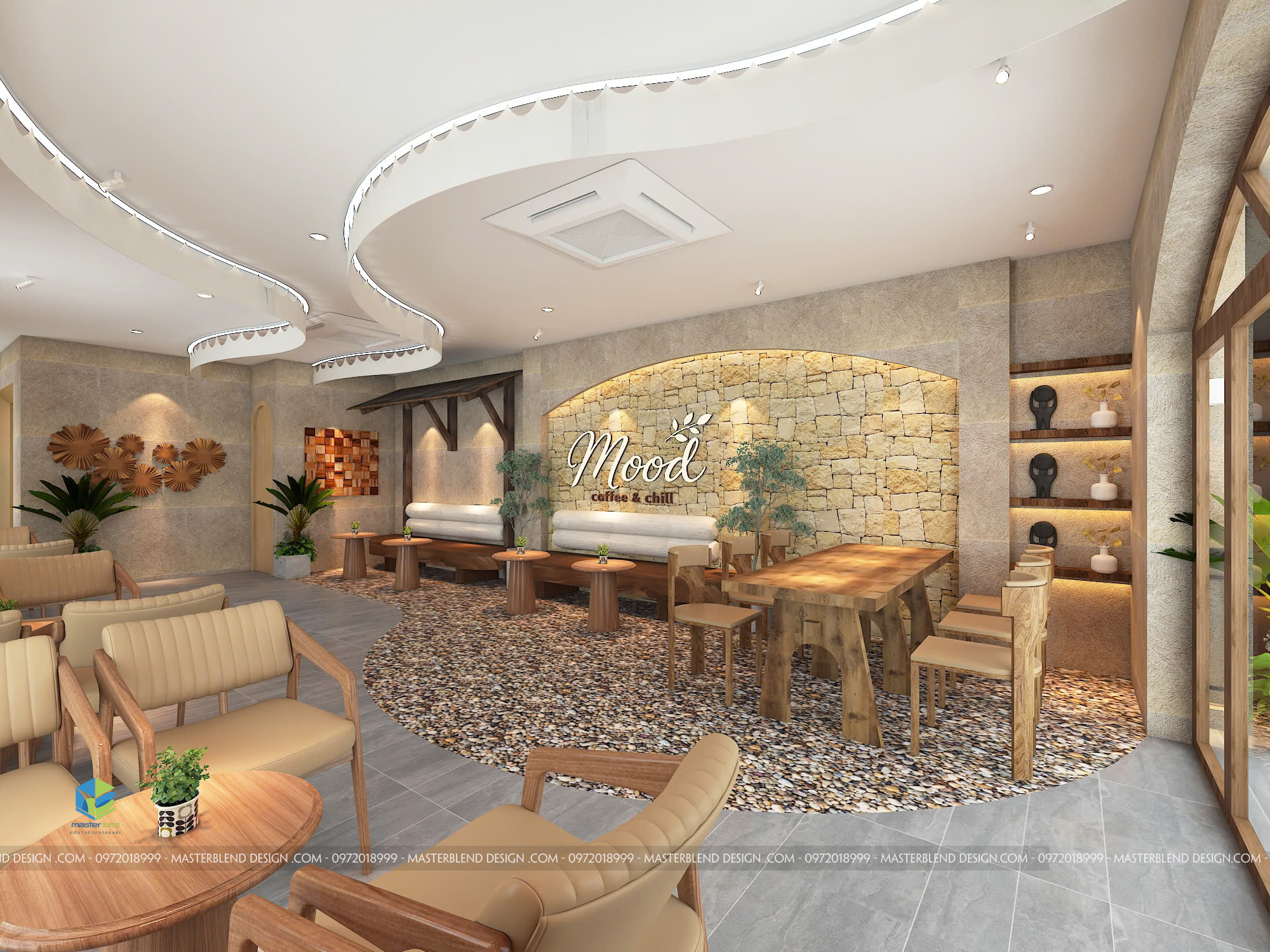 Thiết Kế Cafe Mood Văn Khê Hà Đông – Đỉnh Cao Phong Cách Hiện Đại Hoà Quyện Tự Nhiên
