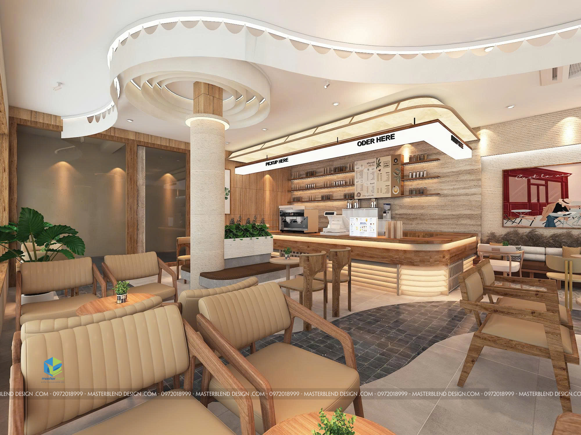 Thiết Kế Cafe Mood Văn Khê Hà Đông – Đỉnh Cao Phong Cách Hiện Đại Hoà Quyện Tự Nhiên