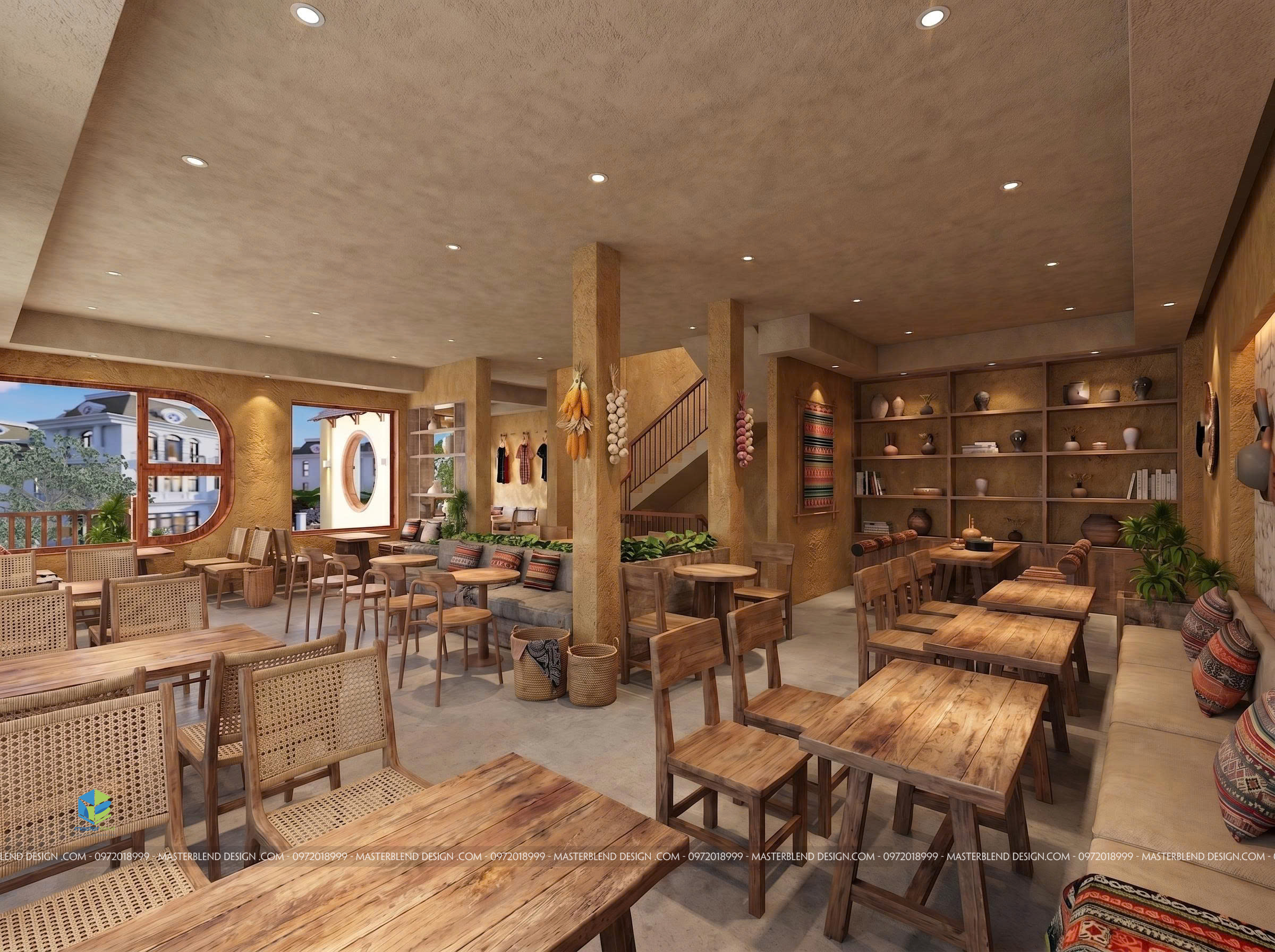 Thiết Kế Quán Cafe Đẹp Tại Đan Phượng: Tuyệt Tác Hmong Village | Masterblend Design