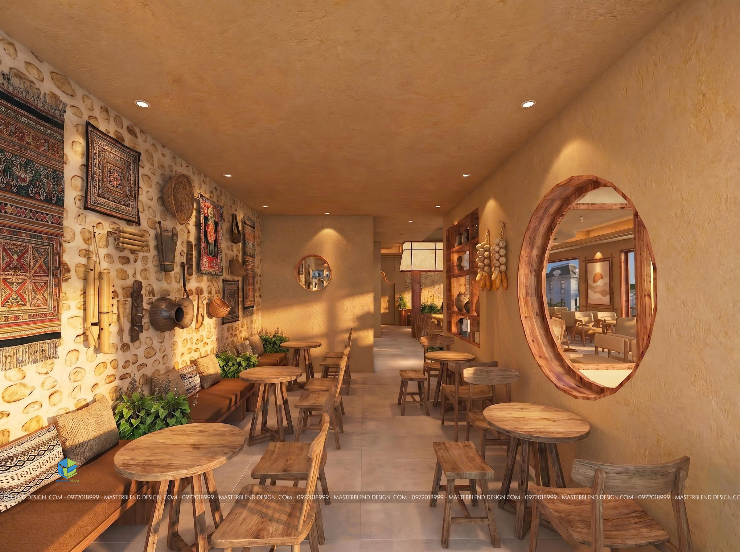 Thiết Kế Quán Cafe Đẹp Tại Đan Phượng: Tuyệt Tác Hmong Village | Masterblend Design