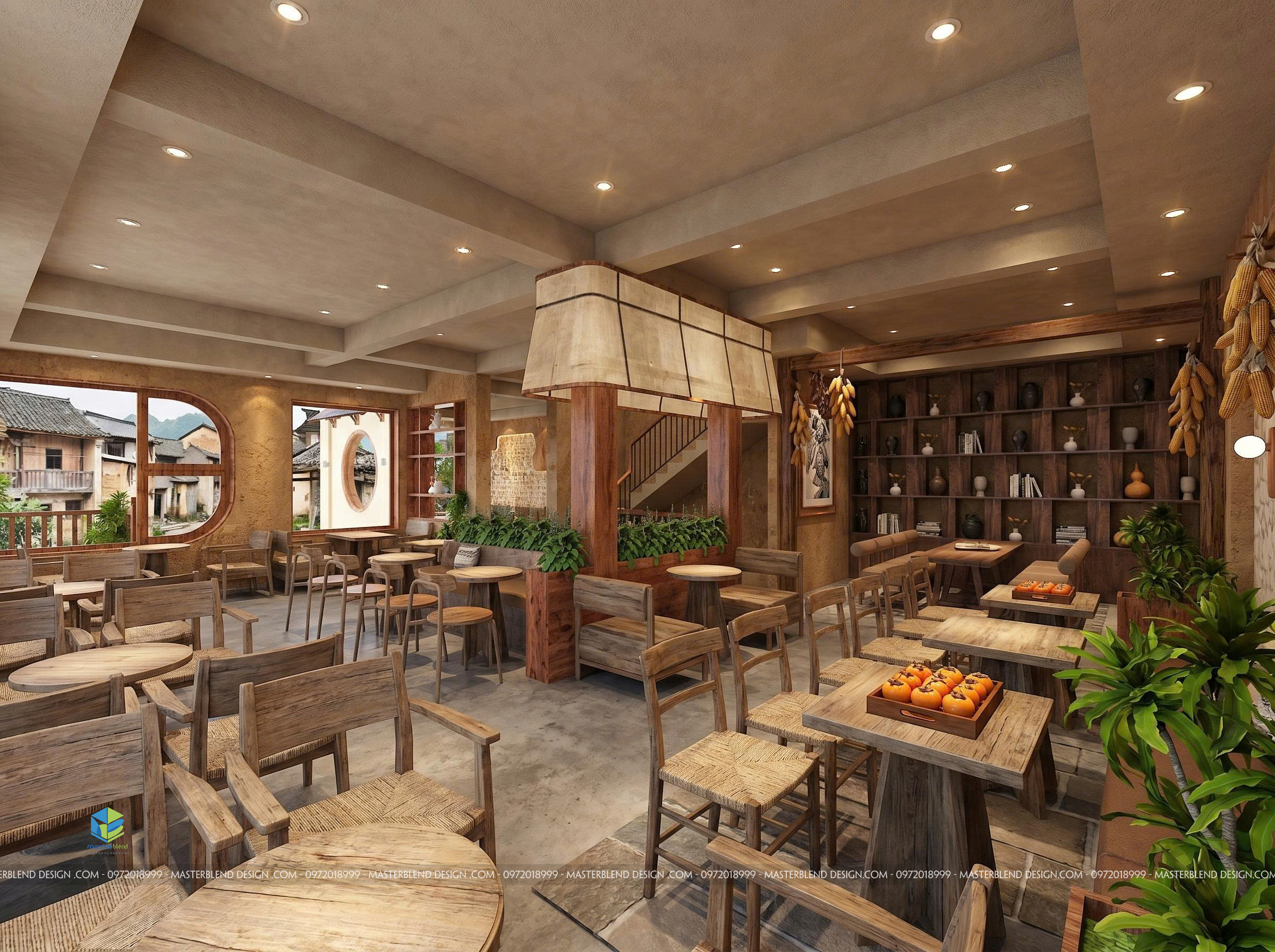 Thiết Kế Quán Cafe Đẹp Tại Đan Phượng: Tuyệt Tác Hmong Village | Masterblend Design