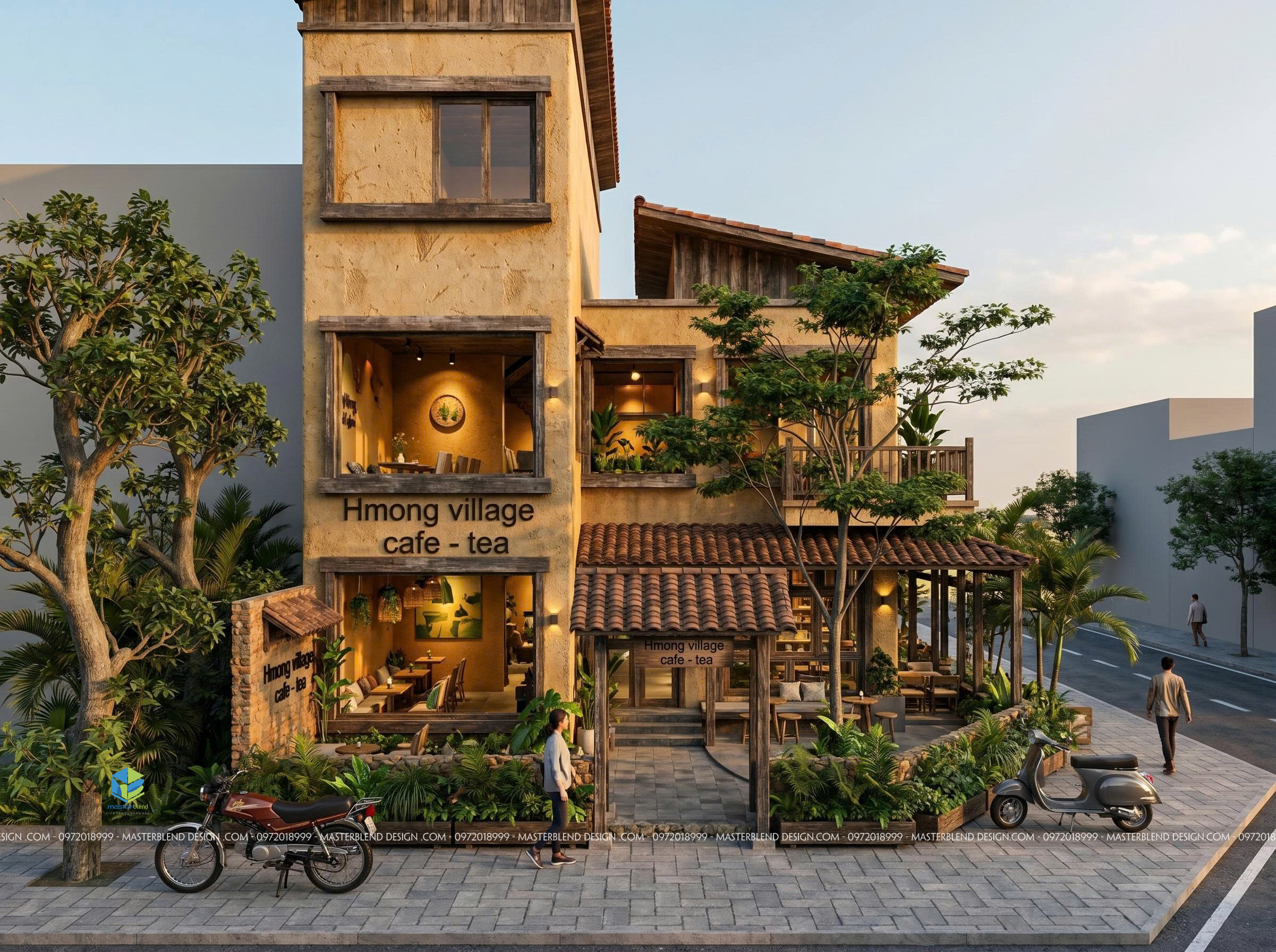 Thiết Kế Quán Cafe Đẹp Tại Đan Phượng: Tuyệt Tác Hmong Village | Masterblend Design
