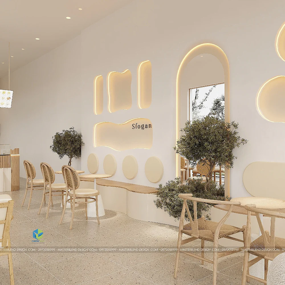 Mẫu Thiết Kế Quán Cafe Hàn Quốc Hiện Đại Tại Nham Biền (Phường Yên Dũng, Bắc Ninh)