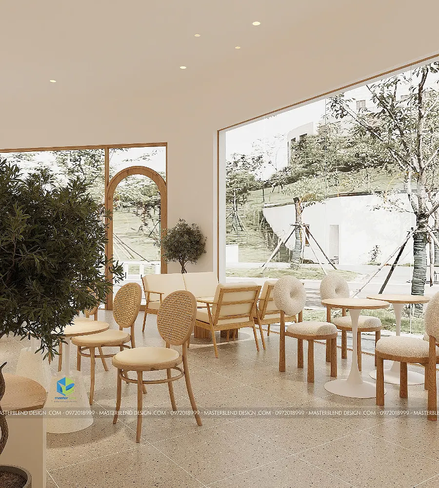 Mẫu Thiết Kế Quán Cafe Hàn Quốc Hiện Đại Tại Nham Biền (Phường Yên Dũng, Bắc Ninh)