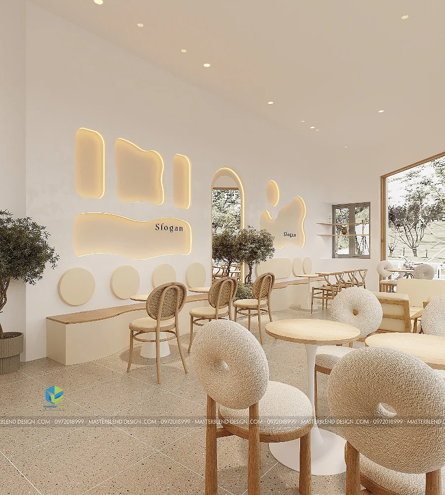 Mẫu Thiết Kế Quán Cafe Hàn Quốc Hiện Đại Tại Nham Biền (Phường Yên Dũng, Bắc Ninh)