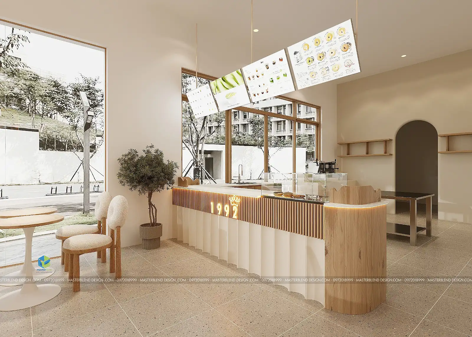 Mẫu Thiết Kế Quán Cafe Hàn Quốc Hiện Đại Tại Nham Biền (Phường Yên Dũng, Bắc Ninh)