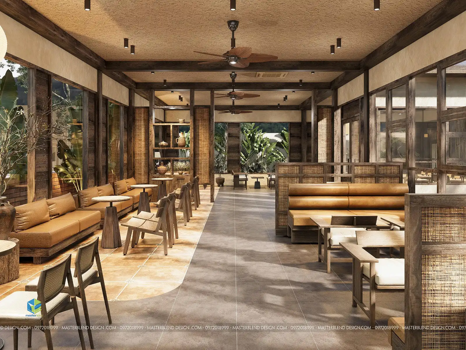 Thiết Kế Quán Cafe Sân Vườn Phong Cách Mộc Tại Ninh Bình
