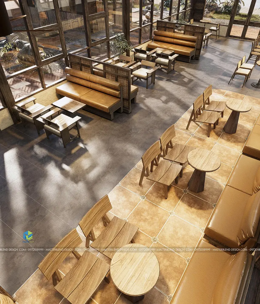 Thiết Kế Quán Cafe Sân Vườn Phong Cách Mộc Tại Ninh Bình